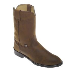 Justin Men's 10" Temple Roper Clay Brown Casual Boots JB3001 Size 8D